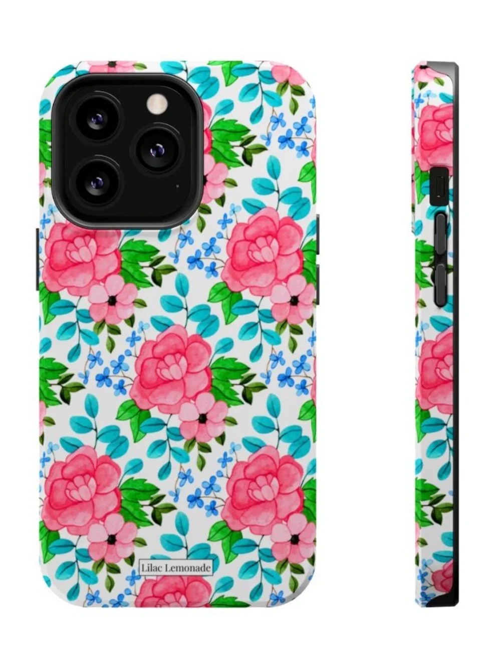 PETAL POP-Pink Floral Protective Phone Case